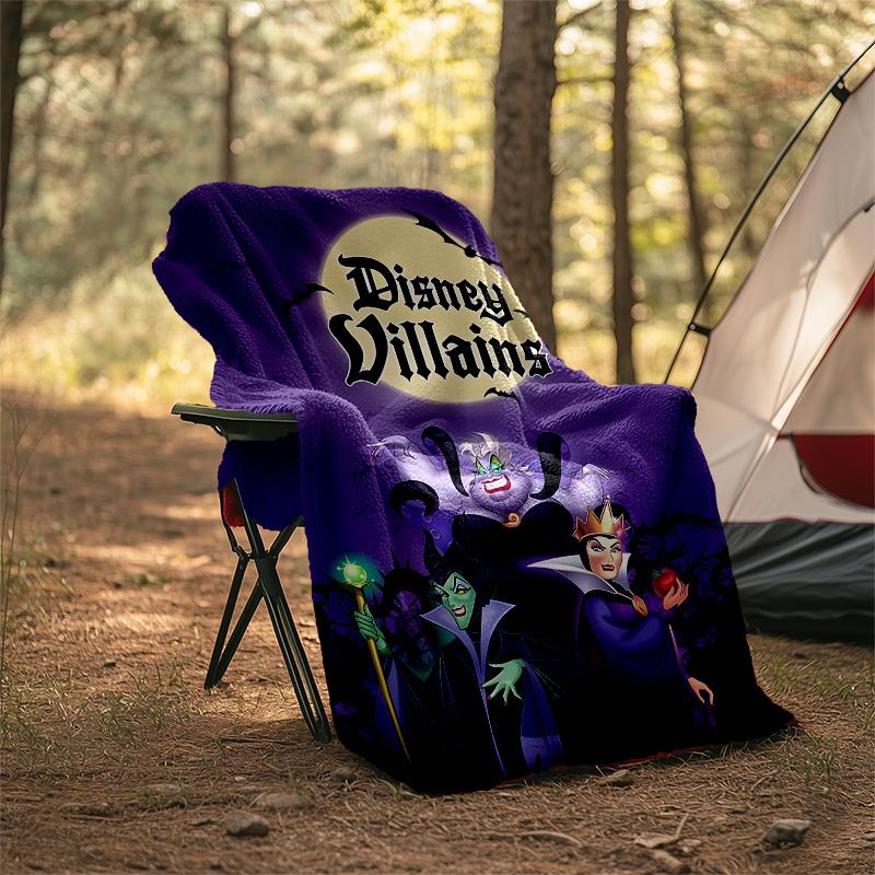 1pc Villains1 Theme Blanket - Digital Print, Polyester, Cozy for All Seasons, Perfect for Outdoor, and Travel
