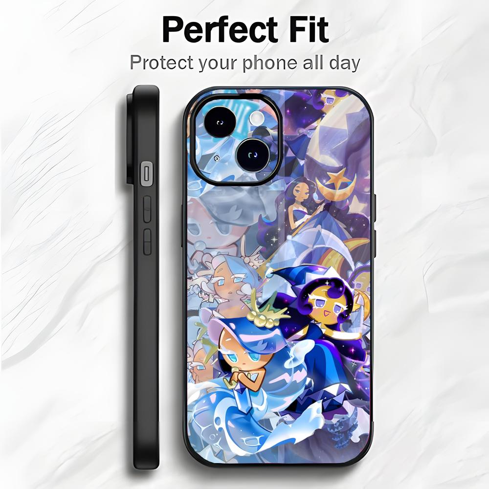 Cute Fun Mobile Game C-Cookie Run Kingdom Phone Case Phone Case Soft Packaging Lightweight For iPhone17 16 15 14 13ProMax