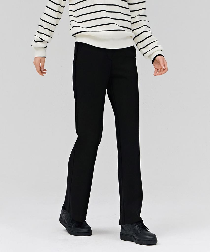 CHASECULT Women'S Bootcut Bonded Pants - Black