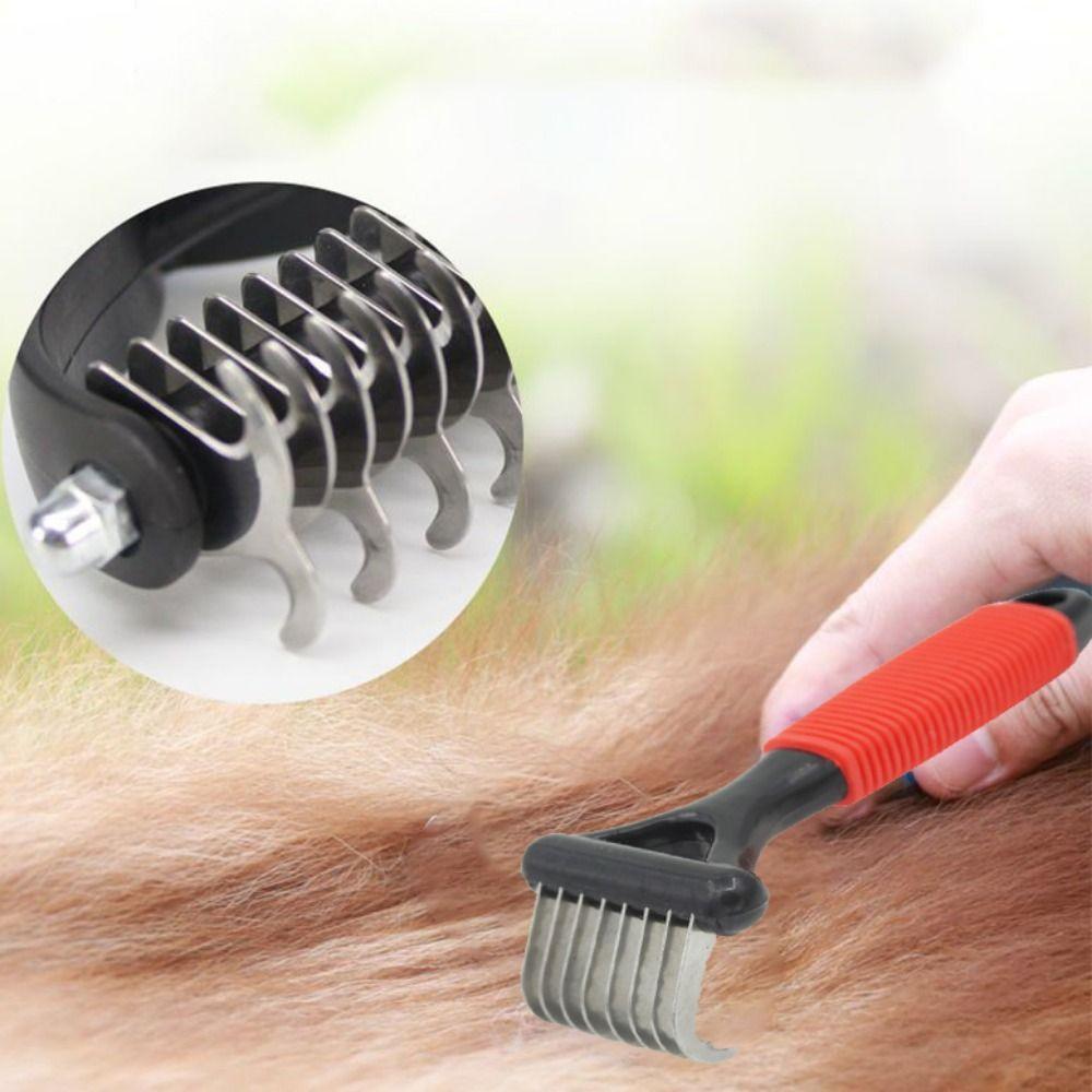 Accessories Stainless Steel Dog Cleaning Tool Pet Hair Remover Comb Cat Rake Comb Dog Combs