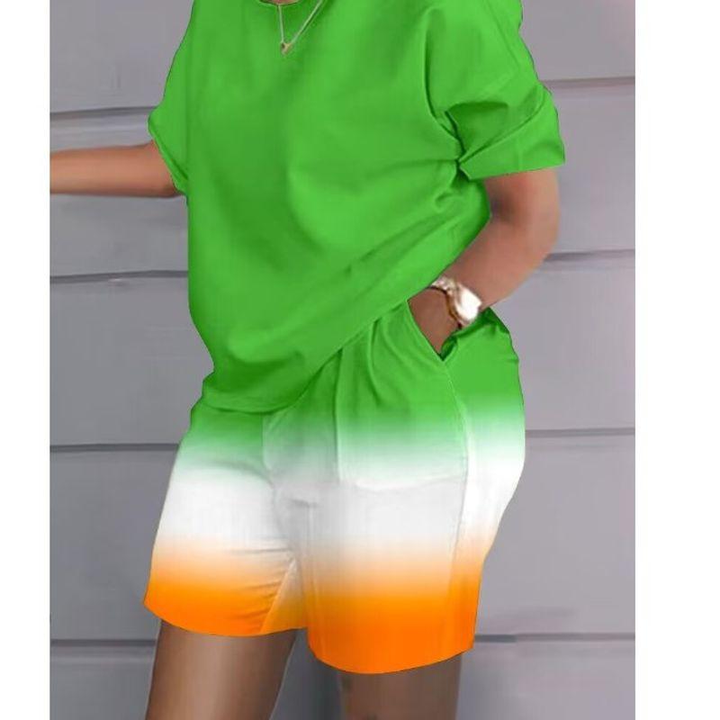 

Круглый вырез Свободный Повседневный Комплект из двух предметов Круглый вырез Принт Свободный Повседневный Костюм из двух предметов YX11235 3XL