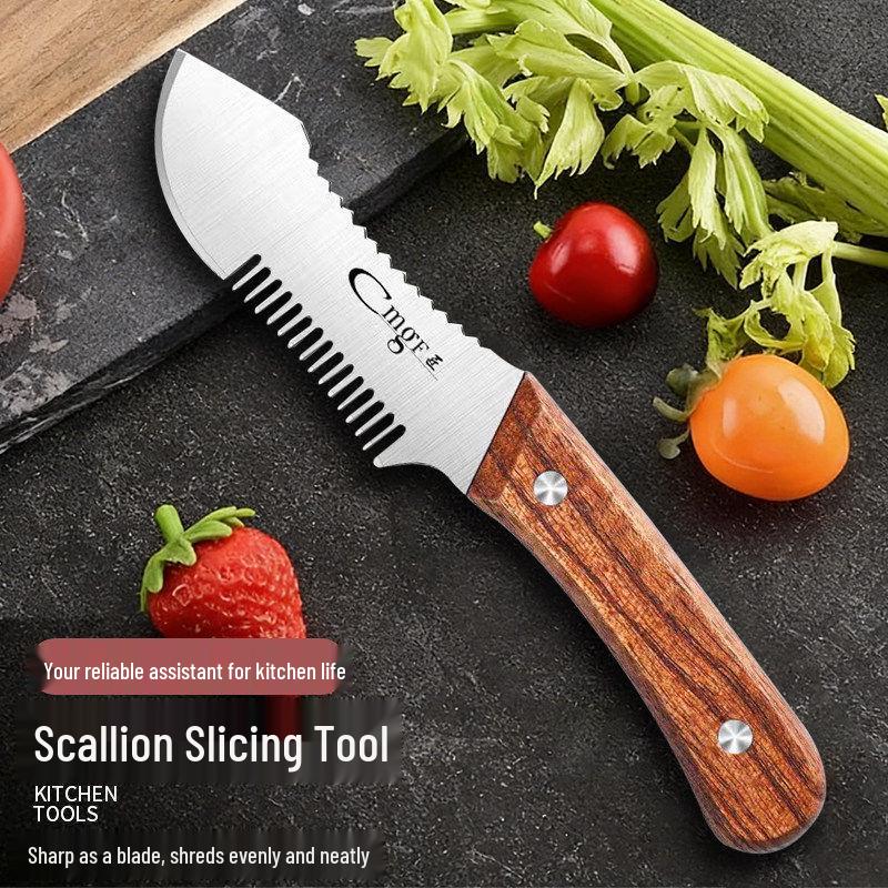 Multi-functional Stainless Steel Scallion Cutter and Shredder