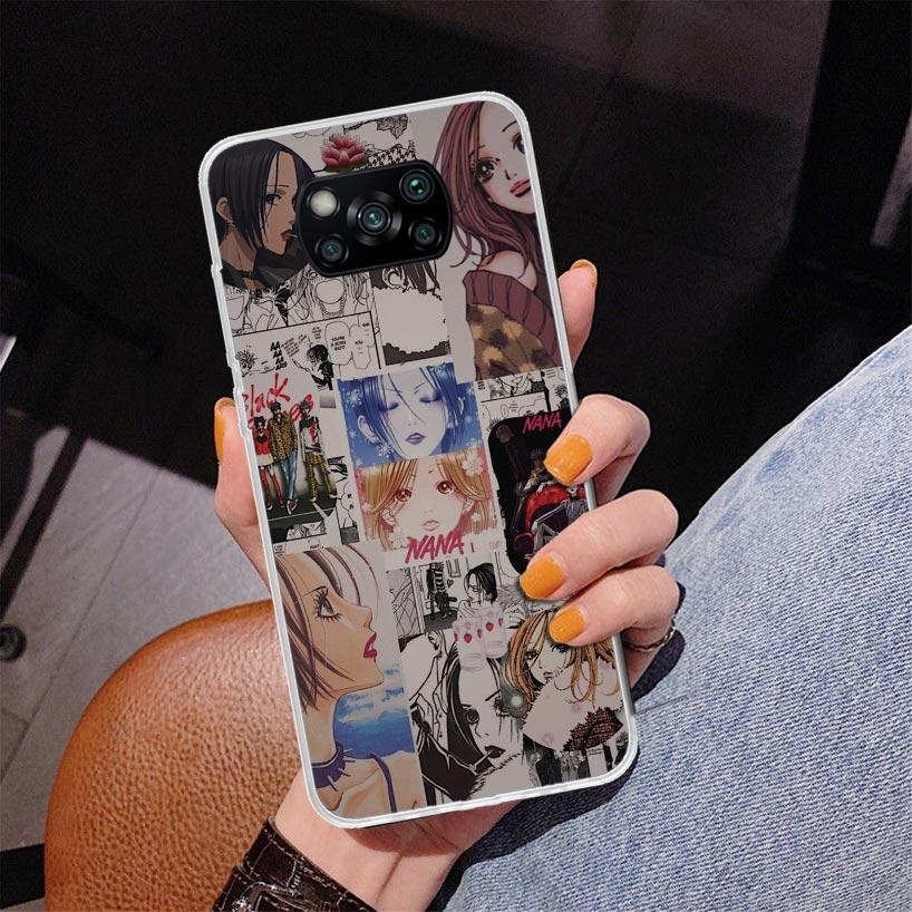 Anime Oosaki Nana Phnoe Case for Xiaomi Poco X5 X6 X7 Pro X4 Gt F7 Ultra M8 M7 Redmi 15C 15 13C 13 12C 12 Unique Cover Coque Poc