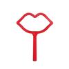 HD Lip Makeup Mirror with Plastic Handle, Vanity Mirror with DIY Option
