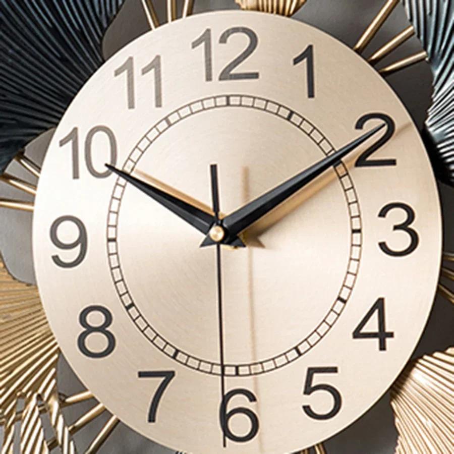 Bedroom Wall Clock Home Decor Living Room Creative Golden Nordic Stylish Wall Clock Modern Design Horloges Murales Home DeR7M7V9