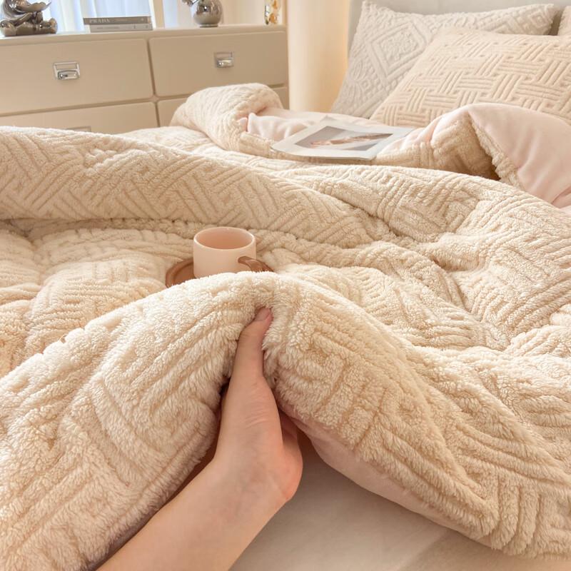 Thickened Taffeta Milk Velvet Winter Duvet
