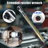 Motorized Rotating Ratchet Extended Wrench Hand Tool With Additional Grip For Simple Bolt Removal In Difficult Locations