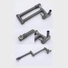 Adjust Swing Arm Faucet Wall Mounted Installation Rustproof Metal Extended Sprays Head Rotation Water Tap