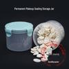 600ml Clear PP Plastic Storage Jar with Lid for Microblading Needles & Finger Cots