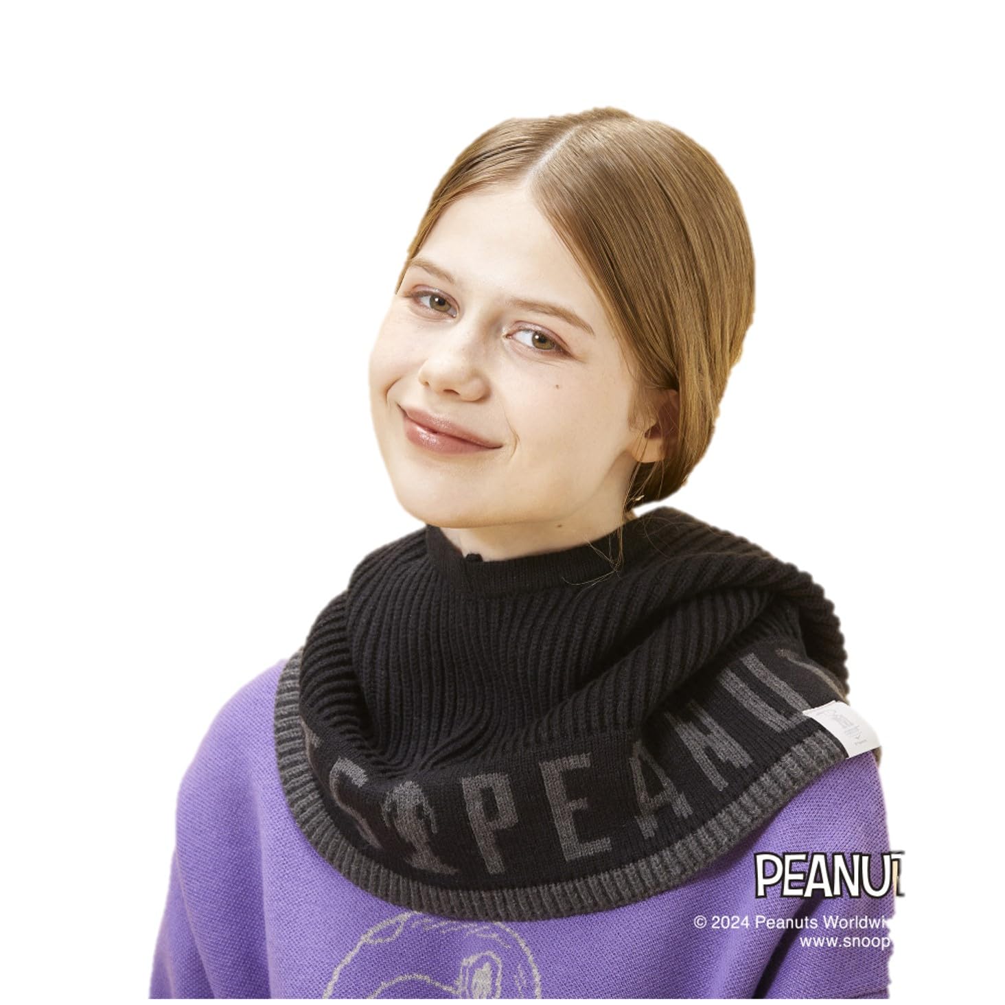 

Толстовка с капюшоном Mizuno PEANUTS Breath Thermo, манишка Snoopy F, балаклава, теплогенерирующий материал, зима, B2MYBY90, унисекс, черный, чёрный