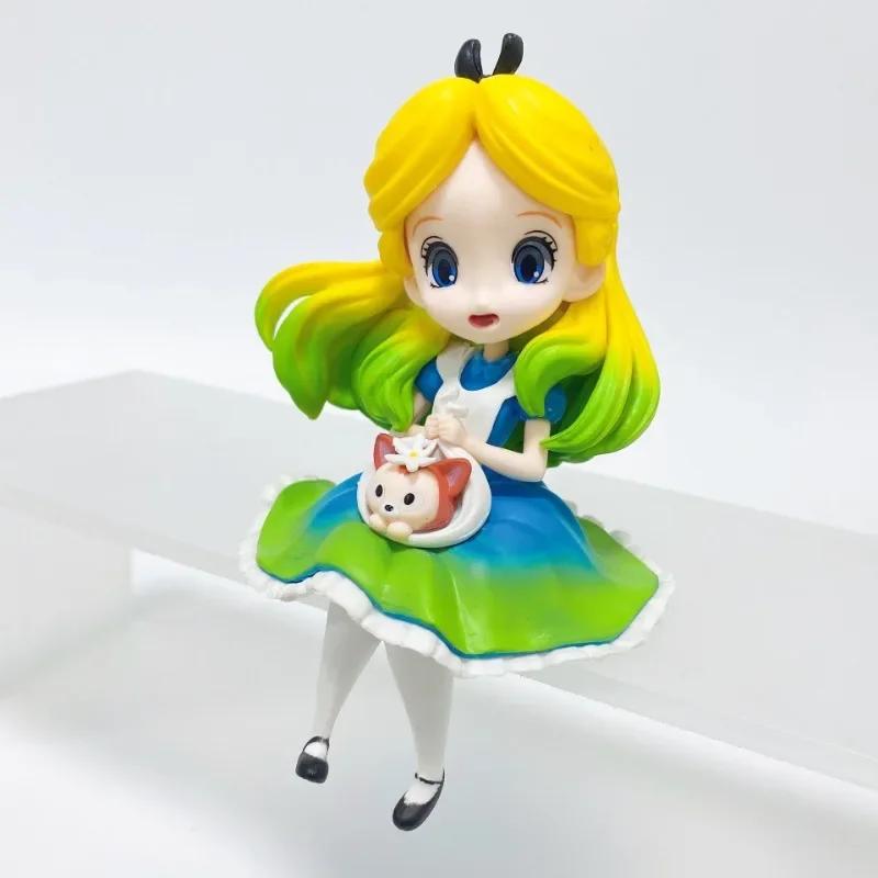 Princess Cinderella Ariel Belle Anime Gradient Ramp Alice Action Figure PVC statue Toys Collection Doll Kids girl Brithday Gifts