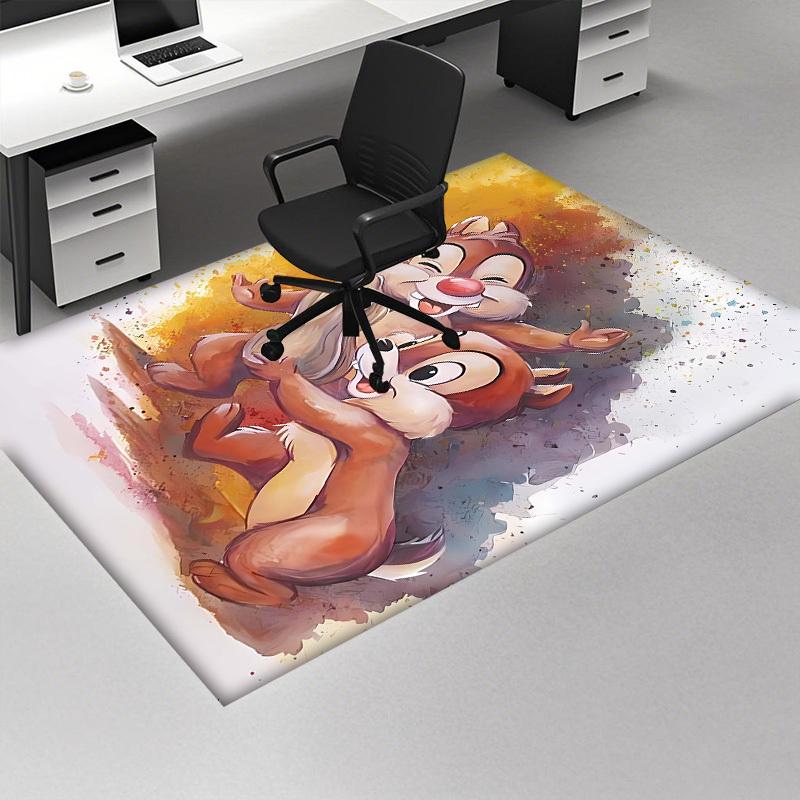 1pc,Home Decor Rug, Office Carpet, Chair Pad, Outdoor Mat, Gift Idea - Cute Squirrel Friends DesignL011