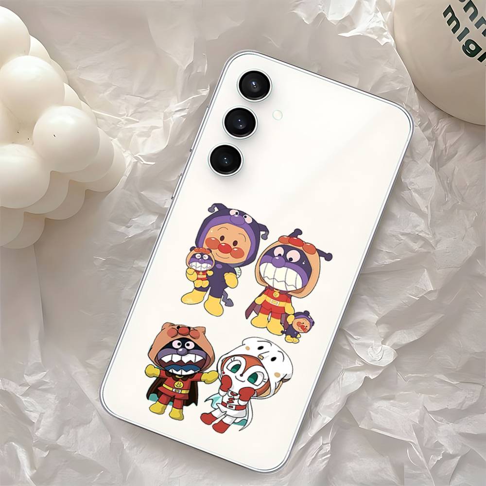 Anime A-Anpanman-s Cute Phone Case For Samsung Galaxy S25 S24 S23 S22 S21 FE Ultra Plus A32 A53 A13 A31 Soft Cover