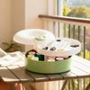 Magnetic Rotating Sewing Kit Portable Multi Layer Organizer for Mending Patches Clothing Repair Travel Home Beginner Tailor
