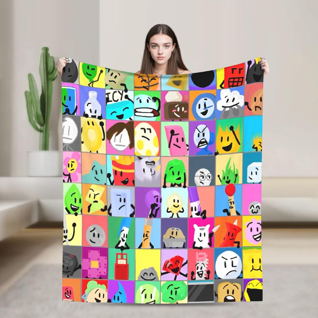 Cartoon Blanket Fleece Bfdi Lightweight Thin Throw Blanket for Bedding Couch Bedspread