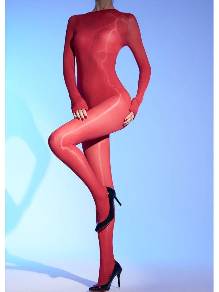 Collant Body Calze Bodystocking Unisex Lucidi Brillanti 8D Taglie Forti Sexy Trasparenti Body Unito Leotard Lingerie Catsuit Body