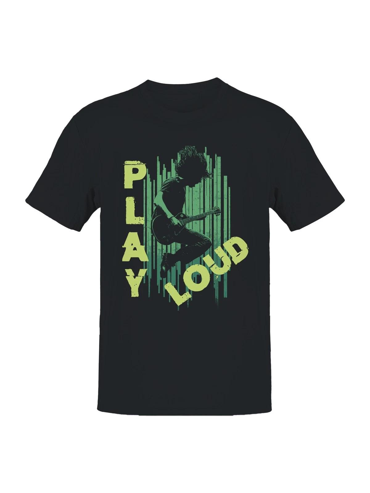 Guitarist Energy: Play Loud Vibes Men s T-shirt XXXL