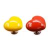 1 PC Heart Shaped Plastic Handle Toilet Press Button Bathing Room Decor Water Push Switch