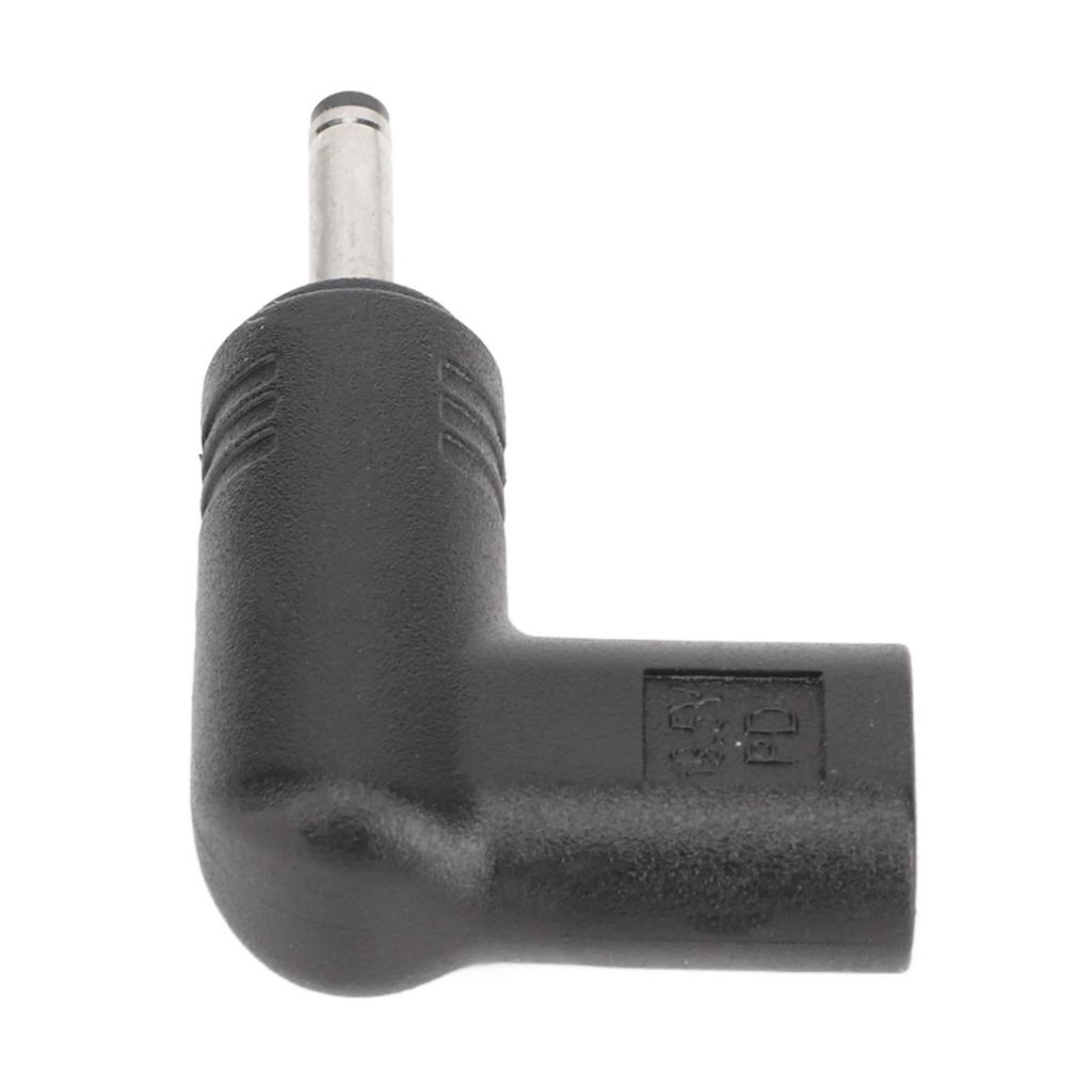 100W PD USB 3.1 Type C Female USB C To DC 18.5‑20V 3.0x1.1mm Adapter PD Emulator Trigger 90 Degree Angled