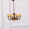 1/12 Miniature Chandelier Lamp Model Figurine Furniture For Doll House Living Room Decoration With Realistic Design