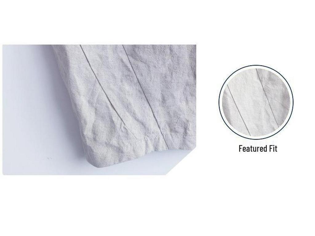 Men's Trendy Chinese-Style Wide-Leg Linen Shorts - Loose Fit, 7-Point, Summer.