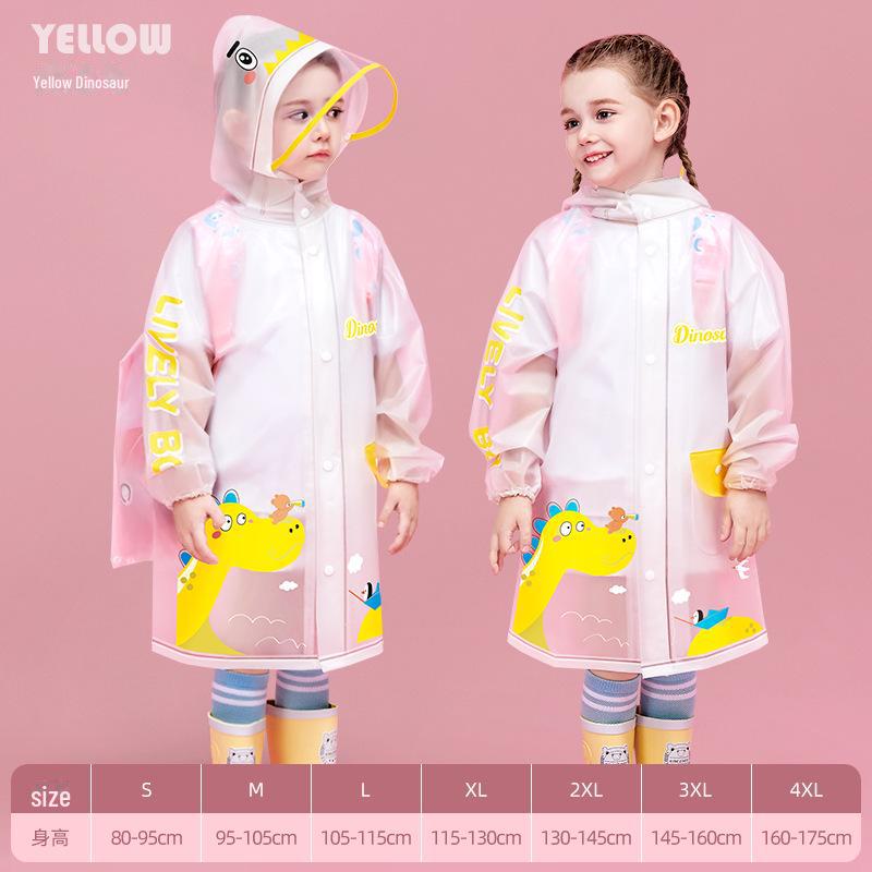 Kinder Wasserdichter Ganzkörper-Regenmantel mit Rucksack - Neuer 2025er Stil für Grundschuljungen und -mädchen