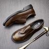 Leder Mode Lederschuhe Herrenfuß Retro Businessschuhe Vielseitige Freizeitschuhe Tide Pedal Atmungsaktive Schuhe