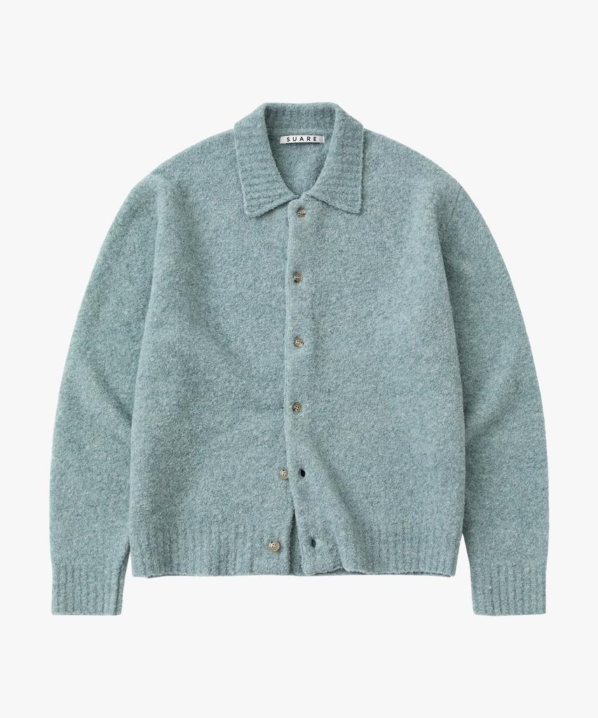 SUARE WOMEN 80% Wool Boucle Collar Cardigan - 3 Colors