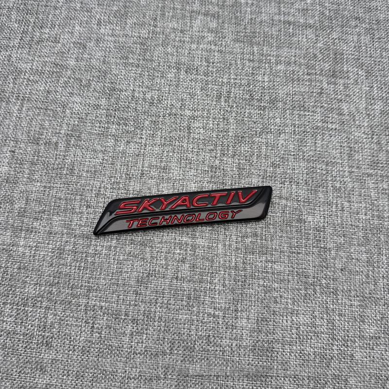 Mazda 3 Czarny Tylny Klapa Bagażnika "Czarny Wojownik" SKYACTIV Naklejka na Bagażnik