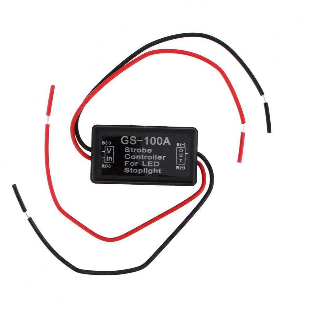 GS-100A LED Brake Stop Light Strobe Flash Module Controller Box For Vehicle