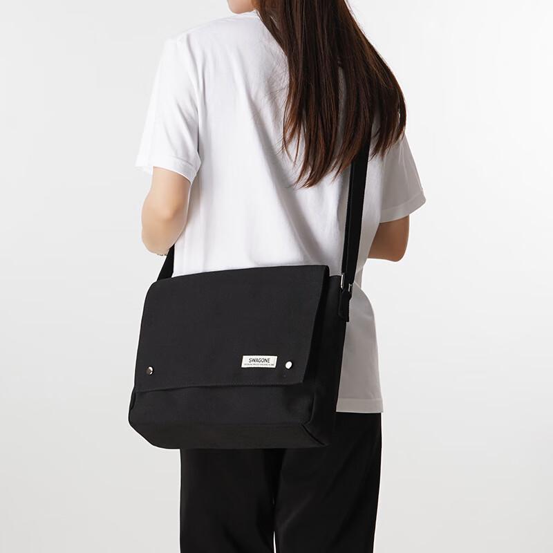 Мужская холщовая сумка-кроссбоди