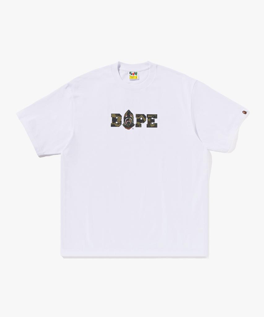 Beipeu First Camo Bape Logo Relaxed Fit T-Shirt (M) White