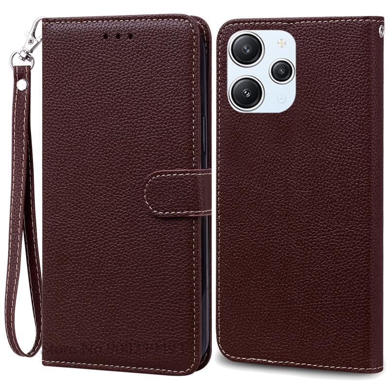 For Xiaomi Redmi 12 Case Silicon Leather Wallet Flip Case For Redmi 12 4G Cover Protector Phone Case for Redmi 12 5G Coque Funda