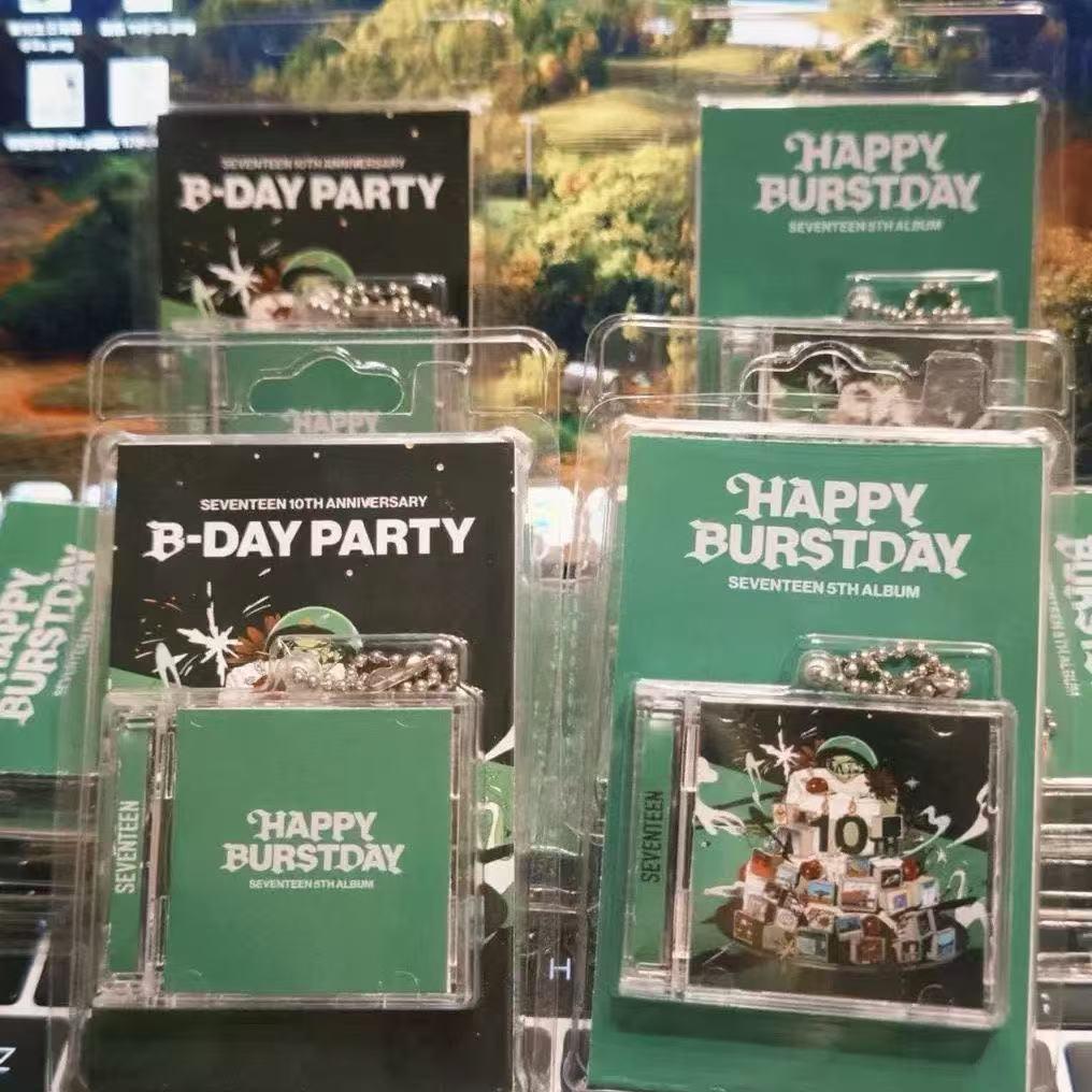 PET Blister Box with Lid for Mini CDs: Includes Color Chain, Key Ring, and Back Card Fixing