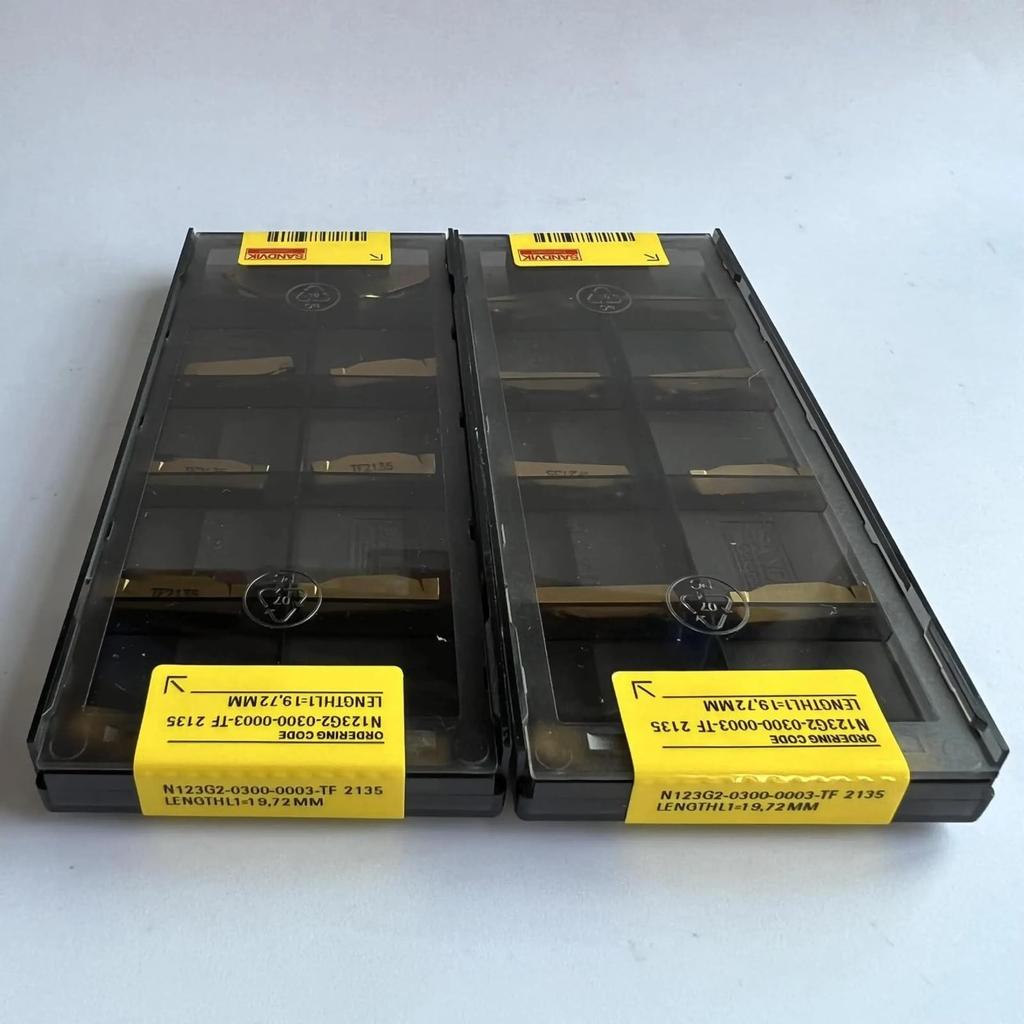 Original Sandvik / N123G2-0300-0003-TF 2135 /Carbide CNC Blade 10 PCS
