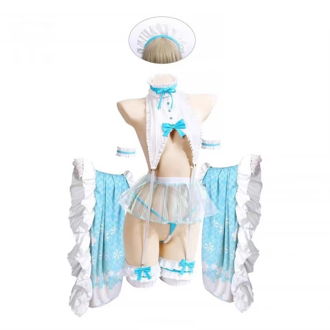 

[Pupubanbanya] Ичиносе Асуна Лаванда Косплей Костюм, Рождество, Хэллоуин, Наряд горничной, Сексуальный, Размер M+