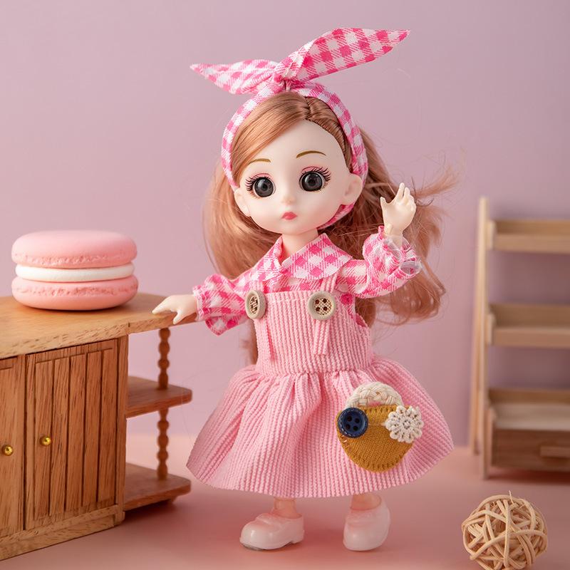 Cute Fashion 16cm Dress Up Doll Princess Girls Children Toys Mini