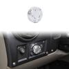 Silver Mecha Headlight Switch Knob Cover Trim Ring For Hummer H2 2003-2007
