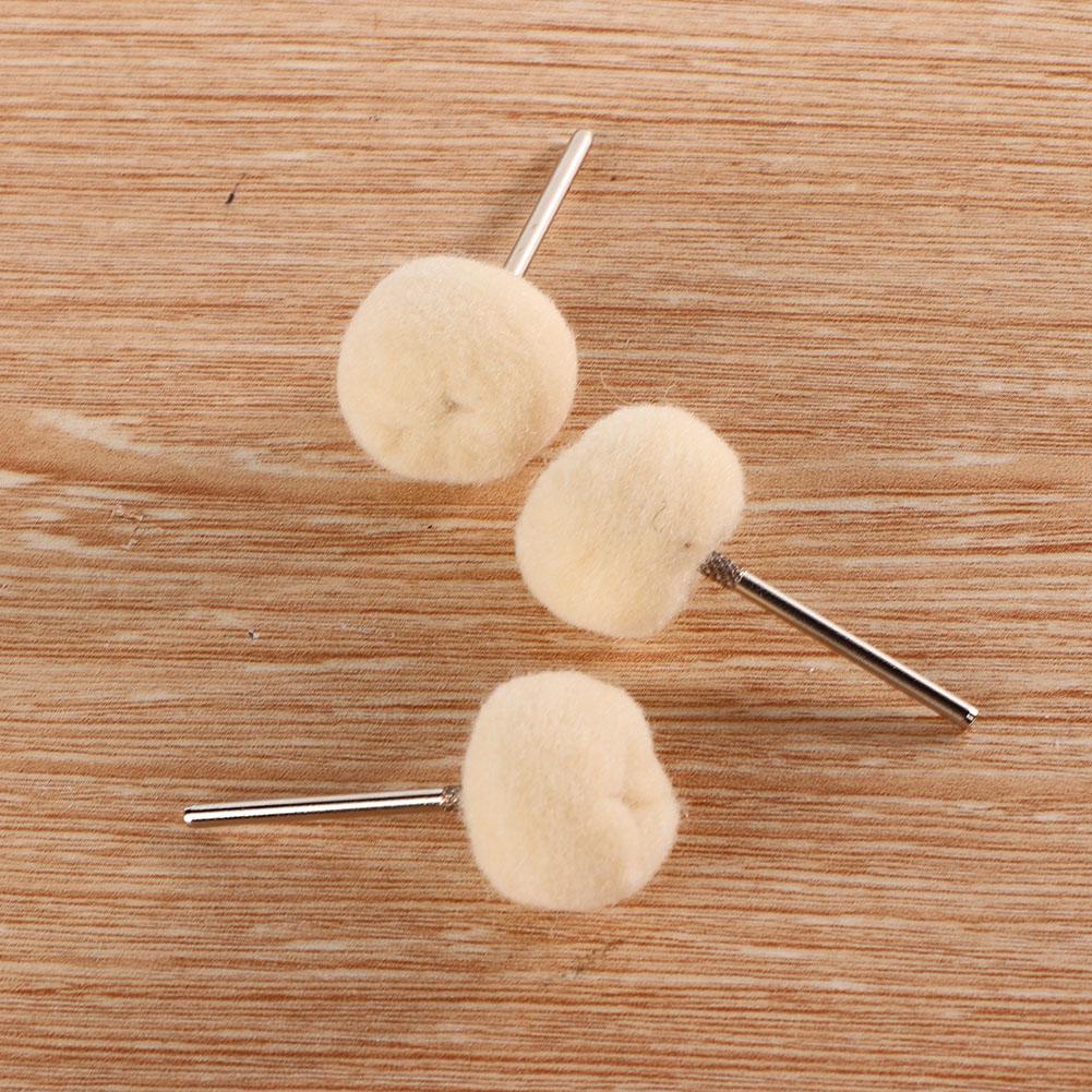 10PCS 2.35mm Polishing Tool Woollen Buffing Wheel Abrasive Tool Abrasive Tool