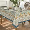 Nappe Lavable Vintage Florale d'Oiseau Décor de Table à Manger Réutilisable Imperméable Housse de Table Style Ferme Décor de Fête de Mariage de Vacances