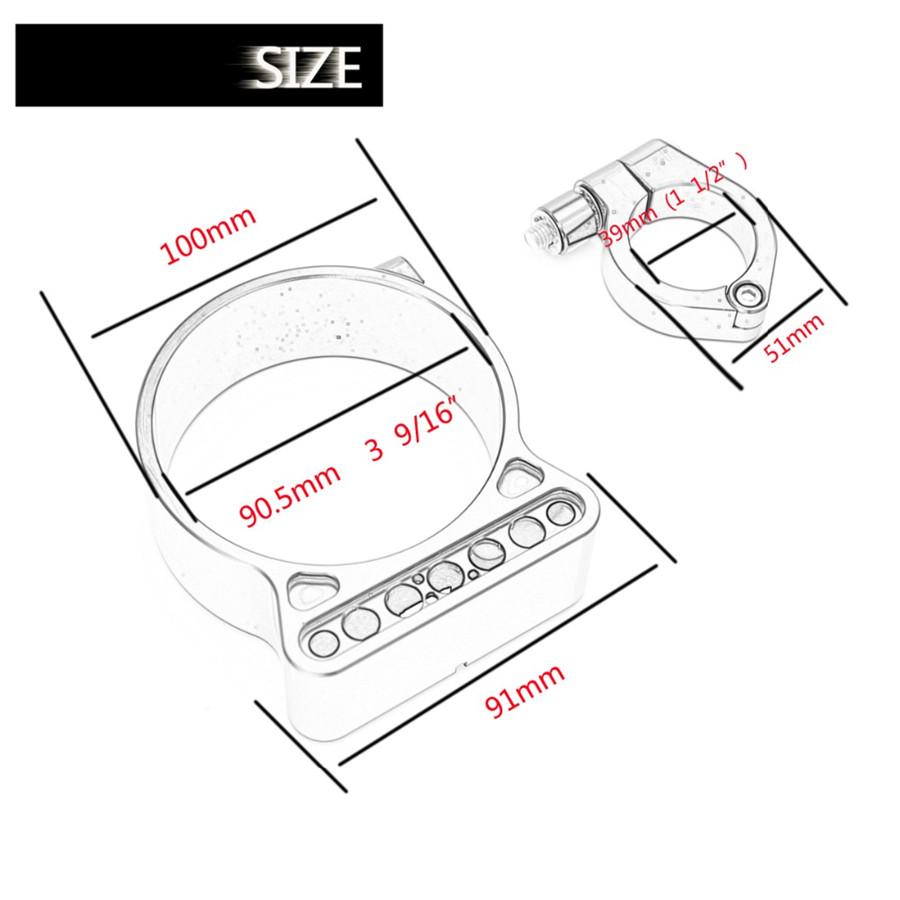 39mm/16" Držák pro boční montáž a přemístění rychloměru pro Harley Sportster XL 883
