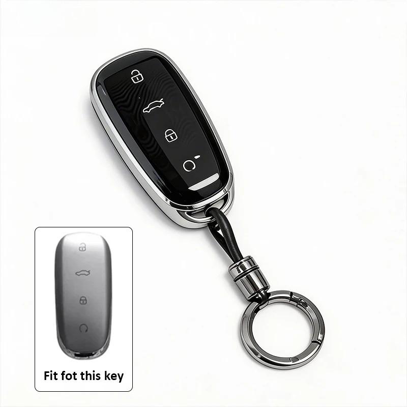 Custodia Portachiavi Auto in TPU per Chery Omoda C7 7 Shs Phev Accessori Portachiavi Copertura Decorativa per Telecomando Guscio Supporto Fob
