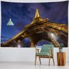 Eiffel Tower Landscape Tapestry Wall Hanging Vintage Style Background Cloth Home Decoration Living Room Dormitory Decoration