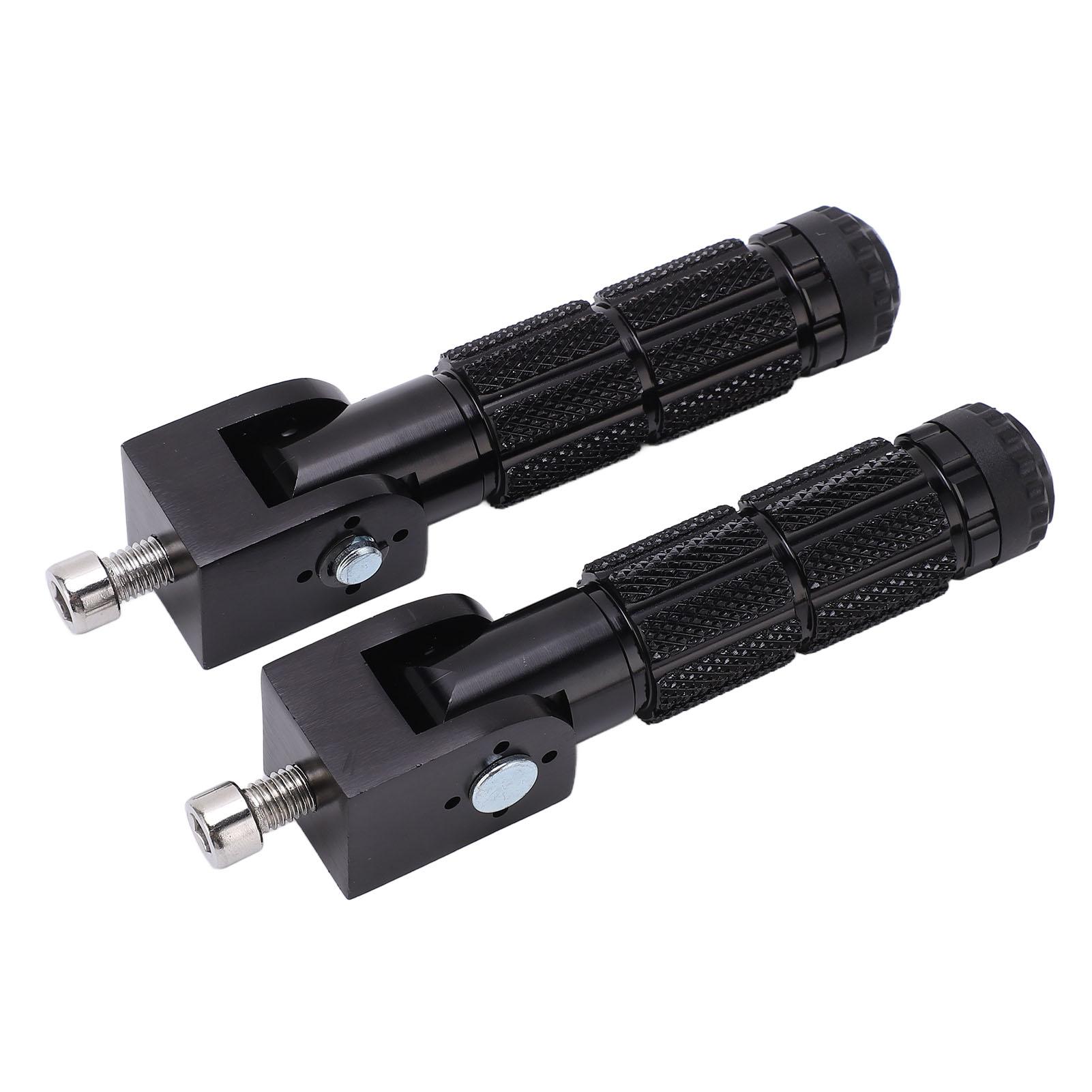 

1 Pair Universal Motorcycle Footrests Rear Set Footpegs with 8mm Mounting Bolts Replacement for Aprilla