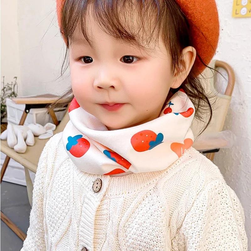 Winter Kids Fleece Neck Warmer Cartoon Patterned Extra Thick Soft Warm Neck Scarf for Boys and Girls Cold Weather Comfort