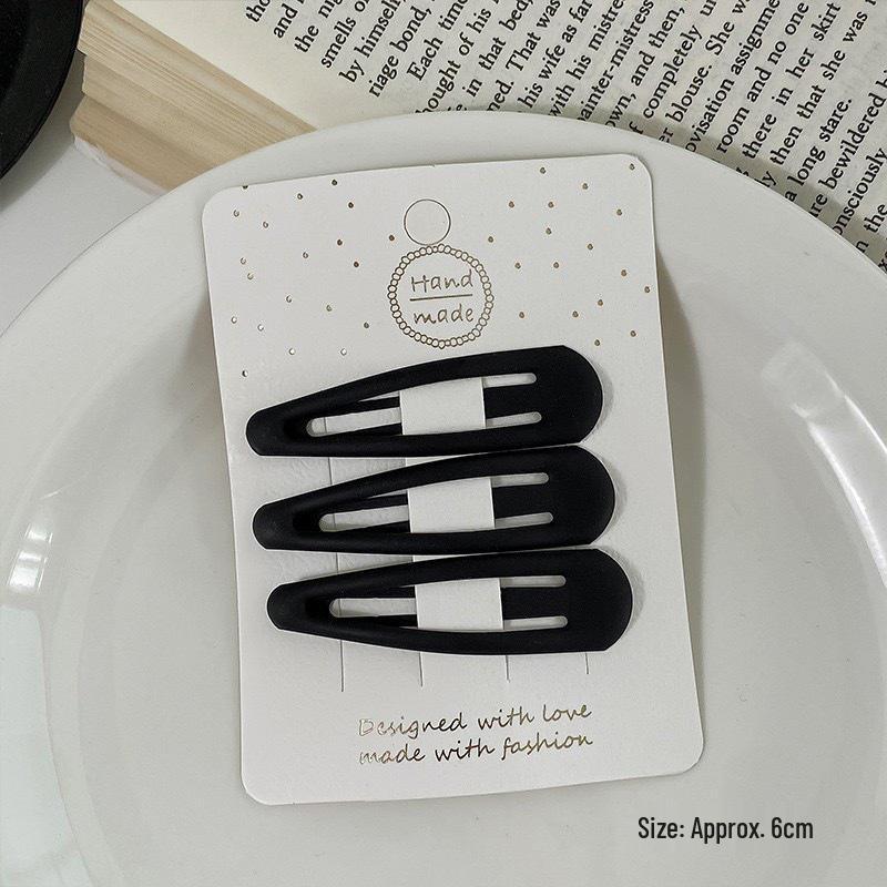 Simplistic Coffee Hair Clip for Women & Kids - No-Trace Side Bangs Organizer