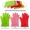Heart-Shaped Heat-Resistant Silicone Kitchen Gloves - Non-Slip, Waterproof for Baking, BBQ, Grilling, and Microwave.