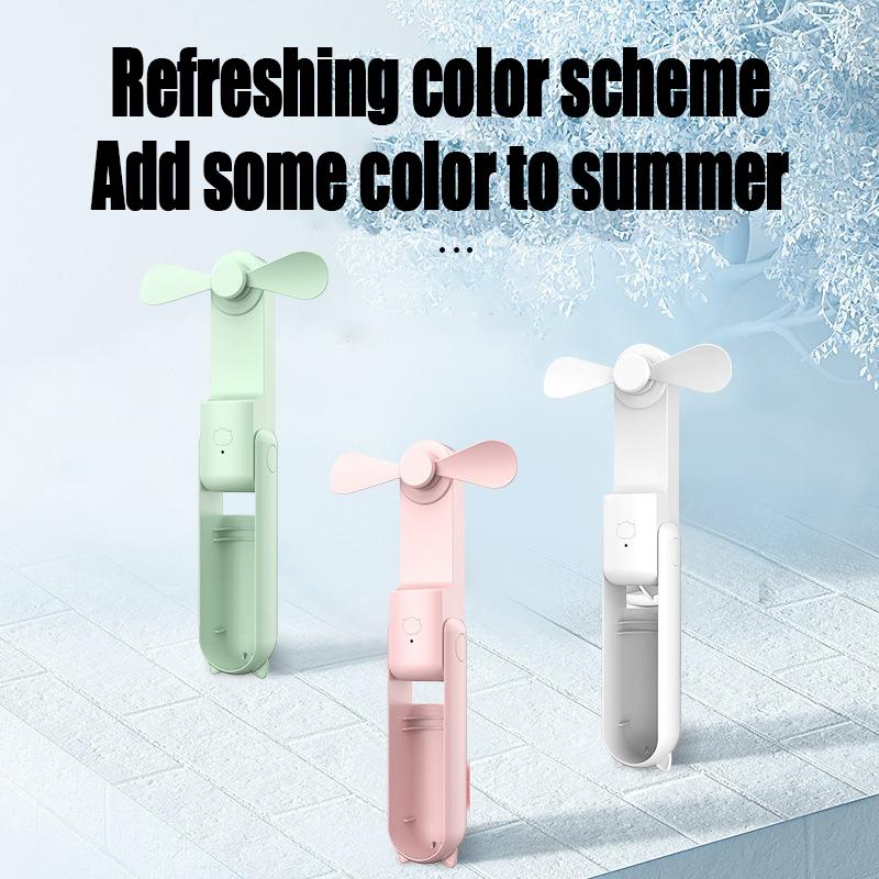 Portable Mini Fan USB Rechargeable 3-speed Adjustable Foldable Handheld Fan Usb Fan Suitable for Travel Outdoor Use SZ002