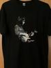 Rory Gallagher - Image Of Rory Gallagher On Guitar - Black Shirt - 2XL