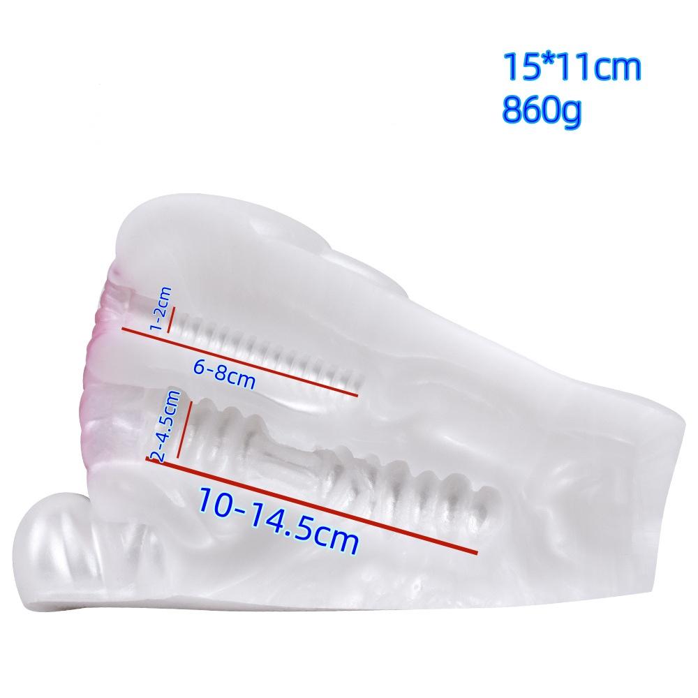 Masturbator für Männer Flugzeug Cup Vibratio Flüssigsilikon Weiß 800g Analoge Tiermodellierung „Weißes Schwein“ Sexspielzeug Penisübung